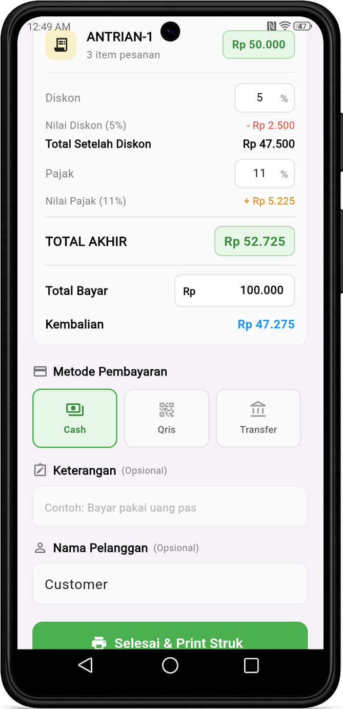 Aplikasi Kasir (POS) Warkopos, Bayar Sekali, Pakai Selamanya