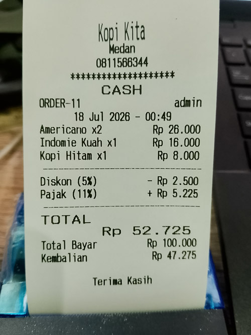 Aplikasi Kasir (POS) Warkopos, Bayar Sekali, Pakai Selamanya